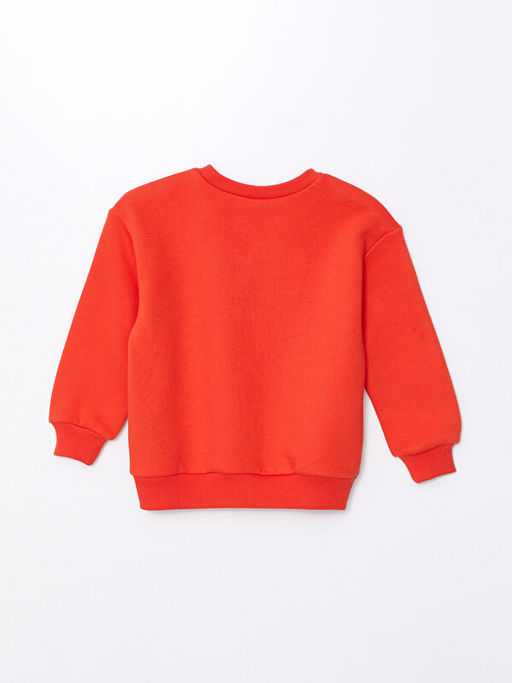 Bisiklet Yaka K?z ?ocuk Kal?n Sweatshirt