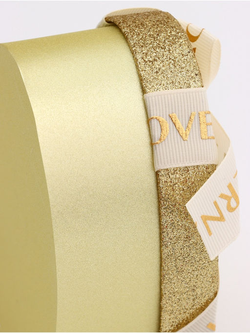 Набор подарочных коробок сердце 3 в 1, золото с бантом Любовь вечна, 22?20?9; 18.5?17?7.5; 16?14?6 см