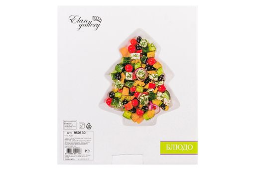 Блюдо 700 мл 30*25*3,5 см Елочка - Elan gallery фото 7