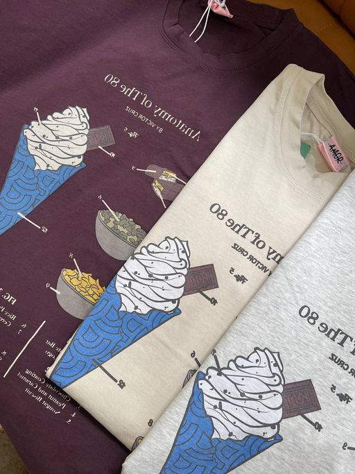 K12440 Футболка OVER SIZE (плотный хлопок) СВ_БЕЖЕВЫЙ