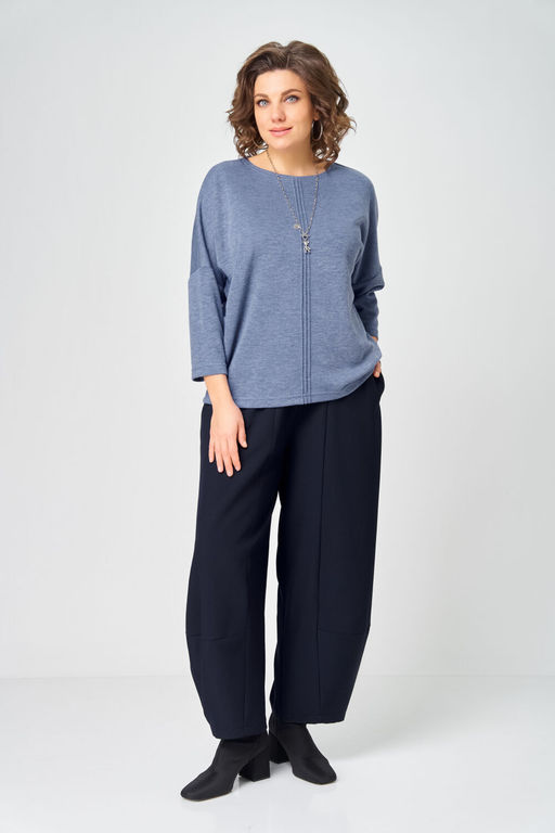 Джемпер Bliss 9500 стальной синий