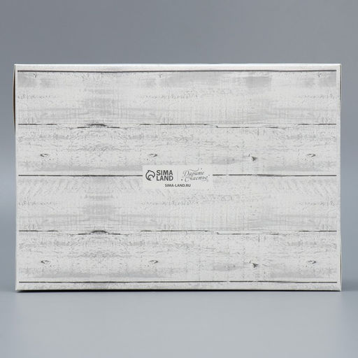 Цена за 5 шт. Коробка для капкейка «Снежные новогодние игрушки», 23×16×10 см