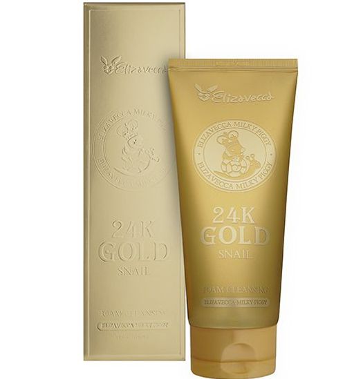 Elizavecca  Пенка для умывания с колоидным золотом и муцином улитки  фото 2