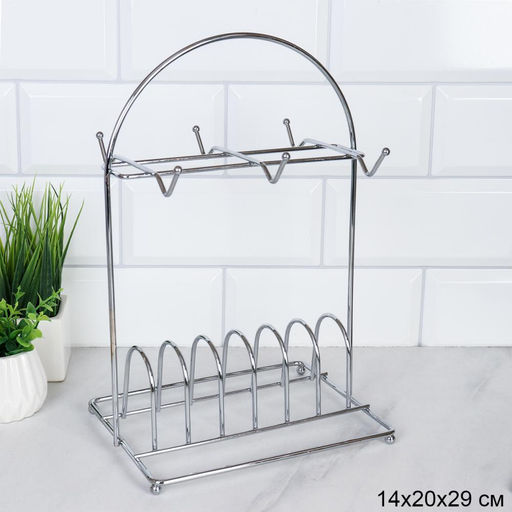 Подставка для чайного набора на 6 персон 19х19,5х30 см / V-795 /уп 60/металл/ - ГалеонТрейд фото 2