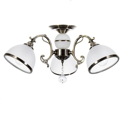 Светильник потолочный «28066/3AB WT» ЭкономСвет, 3×40 Вт, E27, белый, 28×48×50 см