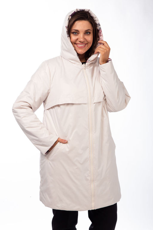 Куртка Diamant 1914-Р беж-какао фото 65