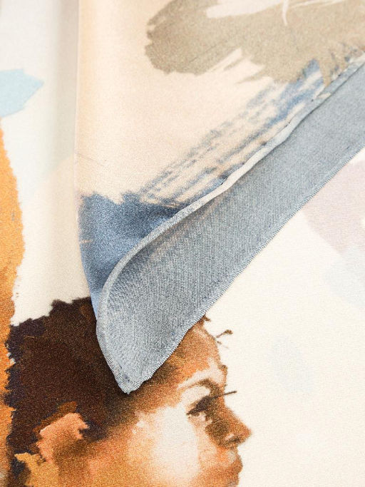 Платок жен. шелк 86х86 SS03-8233-03 - Labbra фото 4