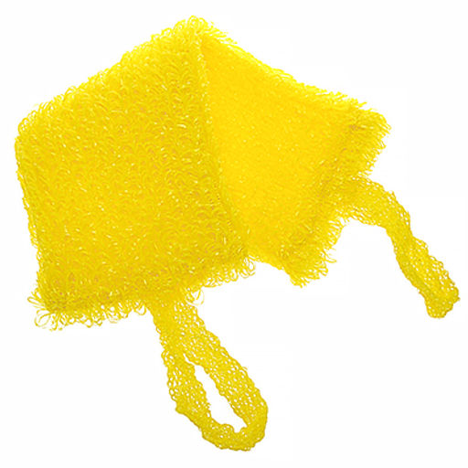 Мочалка банная "Медведь-Т" 42х15см, полипропиленовая нить, цвета микс (Россия)