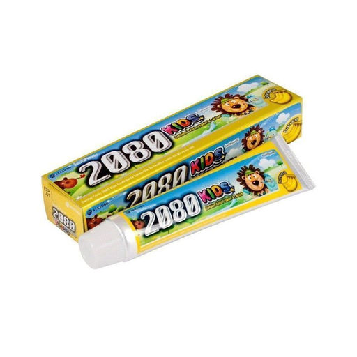 KeraSys Зубная паста для детей со вкусом банана / Dental Clinic 2080 KIDS Banana, 80 г 241912  фото 2