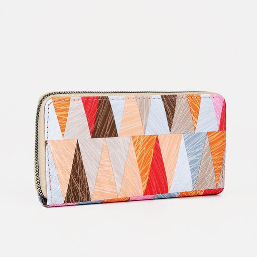 Кошелёк на молнии, цвет красный/Разноцветный - Simaland фото 2