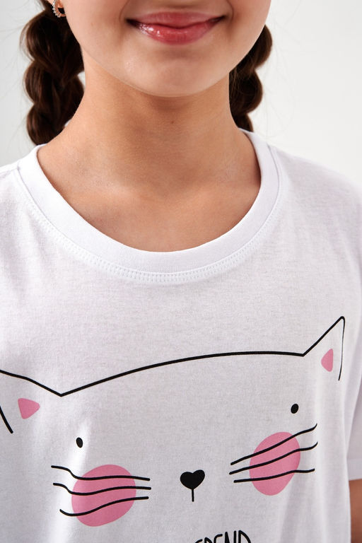 Пижама Кисонька короткий рукав с брюками детская