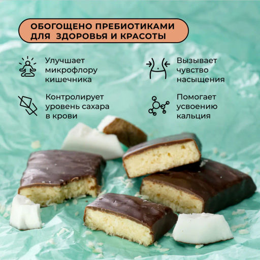 Цена за 16 штук. Батончик протеиновый Bite Кокос 50г - Take a Bite фото 5