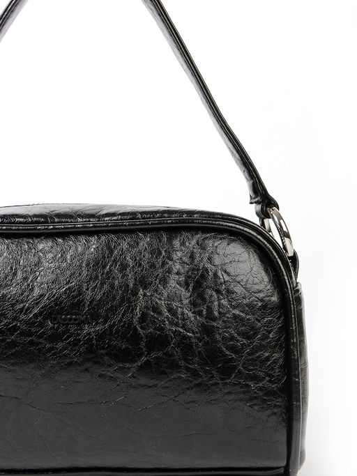 LACCOMA сумка Лаура-черный эко кожа хлопок  фото 4