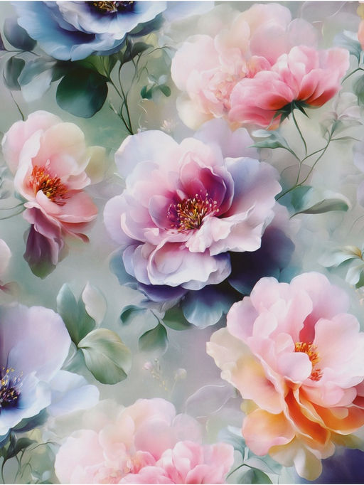 Цена за 2 шт. Пакет подарочный «Цветы», 27×23×11.5 см