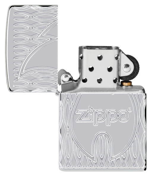 Зажигалка ZIPPO Armor® Пламя | Flame Design 48838  фото 4