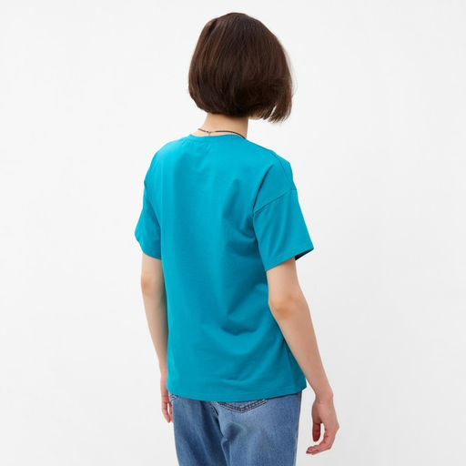 Футболка женская MINAKU Fuck, голубая, размер 50