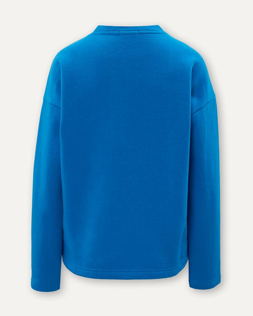 Голубая толстовка с текстовым принтом - Incity фото 4