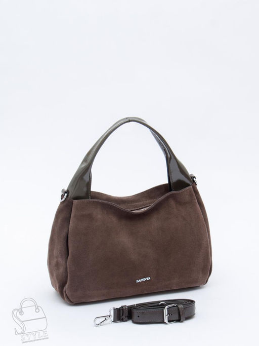 Сумка женская кожаная 92107MSS d.gray Velina Fabbiano-Safenta в Новосибирске