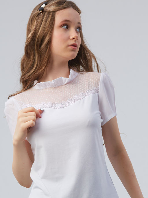 Блузка белый 202230605 - Nota bene фото 3