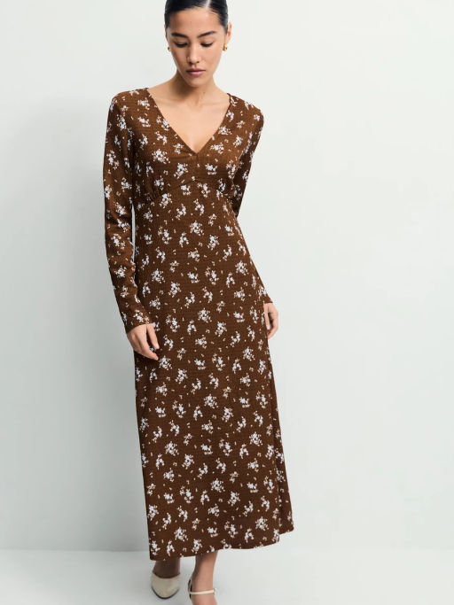 Платье миди с цветочным принтом / Zarina