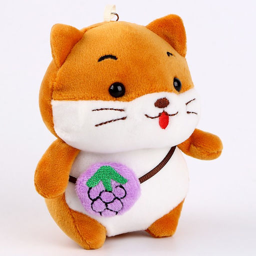 Мягкая игрушка Хомяк с фруктиком на брелоке, 12 см, цвета МИКС - Simaland фото 2