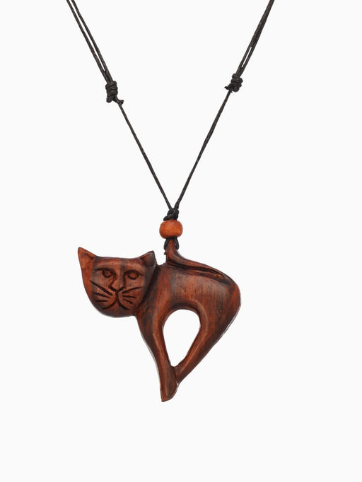 Кулон Cat, дерево соно