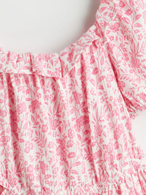 ?i?ekli K?z ?ocuk Elbise