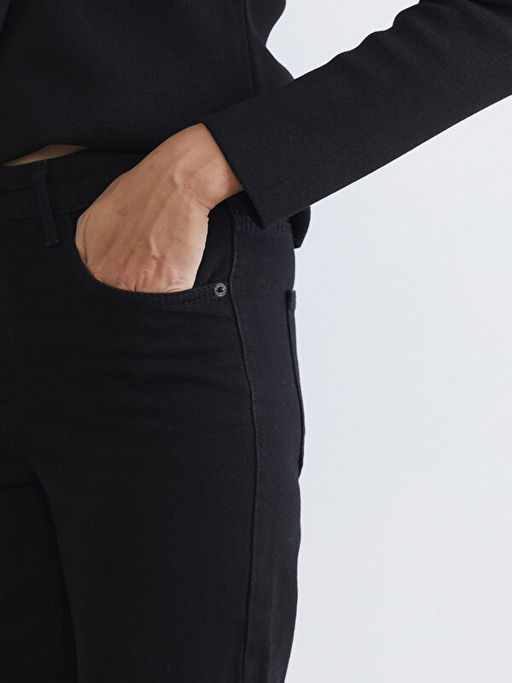 Wideleg Kad?n Jean Pantolon