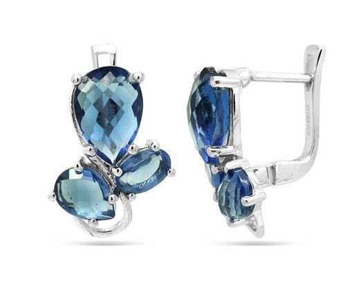 Серьги, танзанит выращ., Феруччо