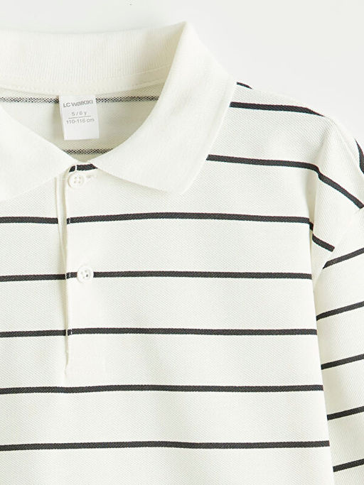 Polo Yaka ?izgili Erkek ?ocuk Ti??rt