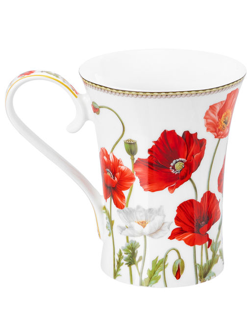 Кружка 400 мл 13*9*12 см Маки фарфор NEW BONE CHINA - Elan gallery фото 26
