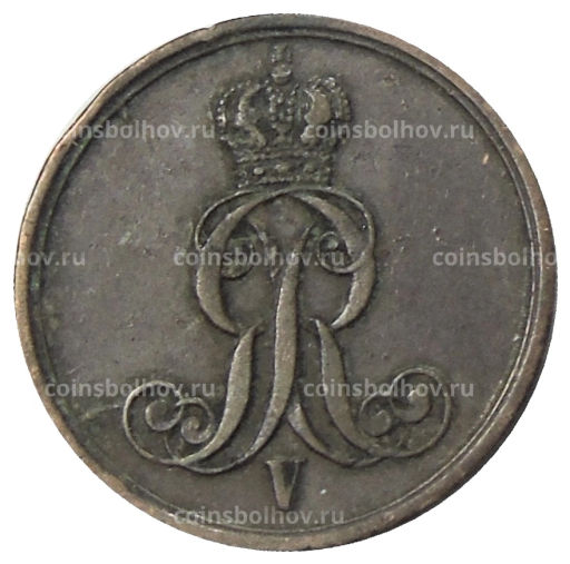 1 пфенниг 1853 года B Германские государства  Ганновер