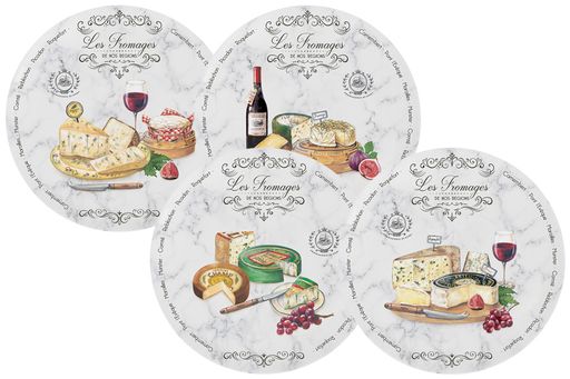 Набор закусочных тарелок Fromage (цветной), 19 см, 4 шт - Easy life фото 2