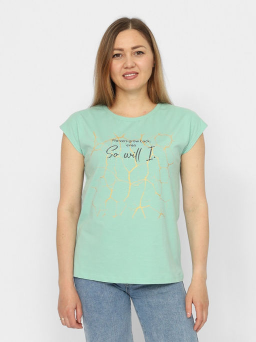 CRB wear/CSSW 60263-37 Футболка женская,зеленый/Ex.Cherubino