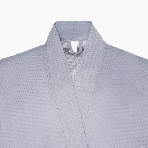 Халат вафельный мужской удлинённый Экономь и Я размер 50-52, цвет серый, 100% хлопок, 200 г/м²