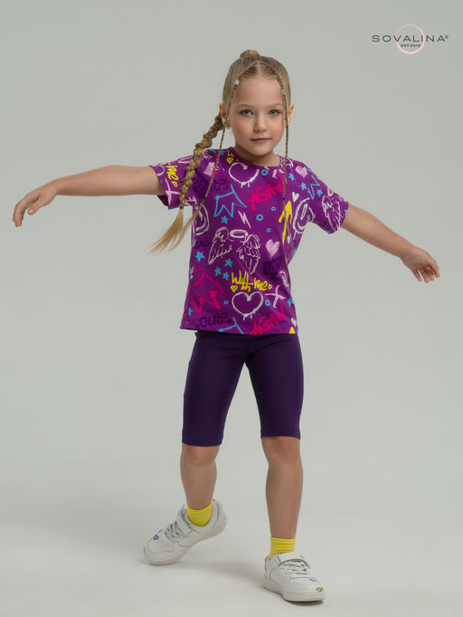 Костюм Актив граффити слива-фиолет - Sovalina фото 22