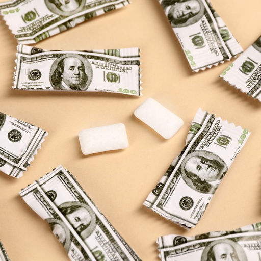 Цена за 50 шт. Жевательная резинка Жуй и богатей 1,36 г., вкус: мята (в коробке 50 шт.) - Simaland фото 2