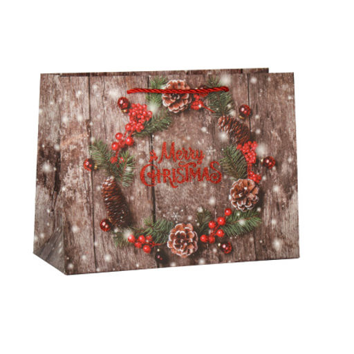 Цена за 12 шт. Пакет подарочный 18х24х8.5 / 362-61-S /уп 12/720/Новый год - ГалеонТрейд фото 8