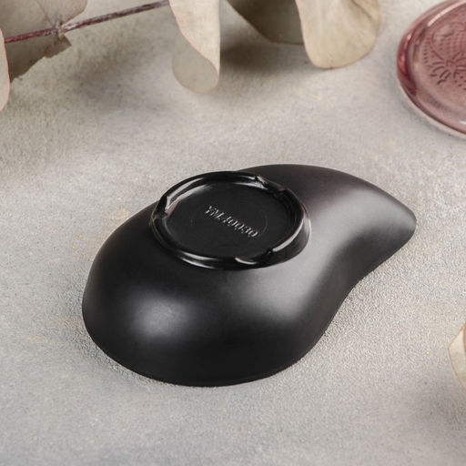 Цена за 2 шт. Соусник «Чёрный Восток», 10×6.6×2.5 см, пластик, чёрный