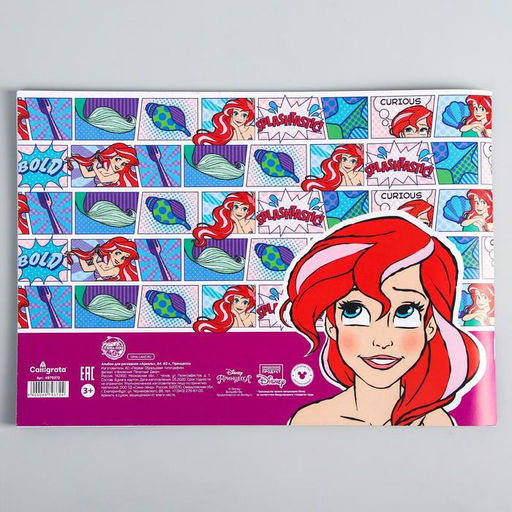 Цена за 2 шт. Альбом для рисования А4, 40 листов 100 г/м², на скрепке, «Принцессы»