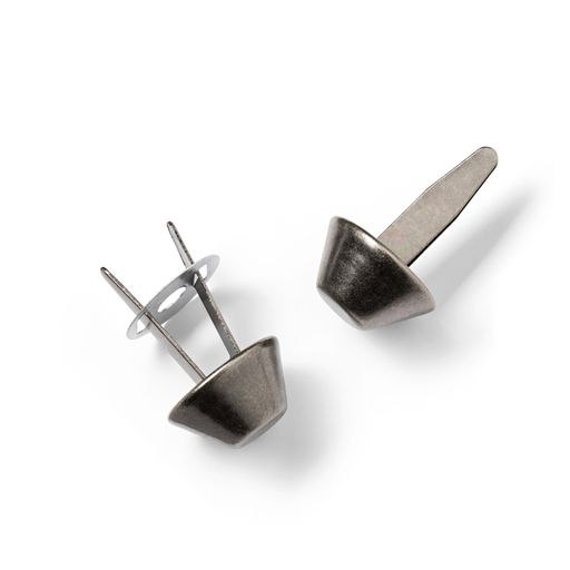 Фурнитура сумочная металл PRYM 615902 Ножки для дна сумки d 15 мм 4 шт. под состаренное серебро