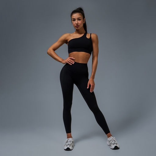 Легинсы женские спортивные ONLYTOP Base, размер 46 (L), чёрные