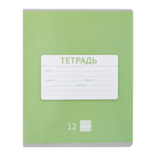 Комплект тетрадей из 10 штук 12 листов в частую косую линию Однотонная Новая Школьная, обложка мелованная бумага, ВД-лак, блок офсет - Calligrata фото 3