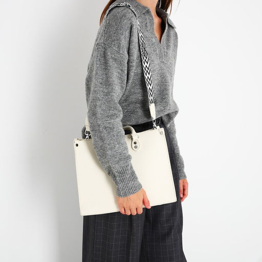 Сумка-тоут на молнии, цвет белый - Simaland фото 4