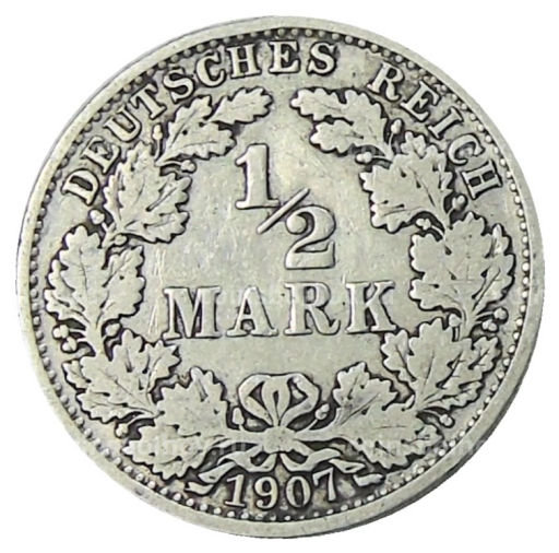 1/2 марки 1907 года A Германия