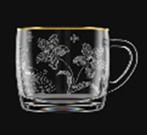 Кружка для чая 300 мл Бабочка / 2134-Г34 Бабочка /уп 12/