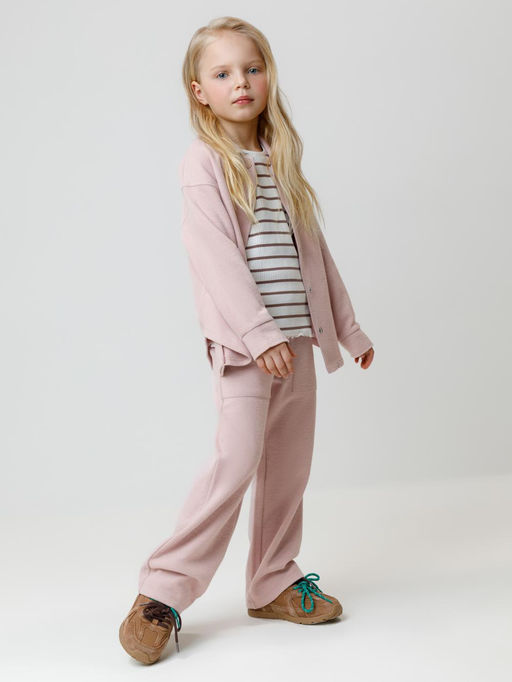 КР 302812/розовый лед к577 рубашка для дев