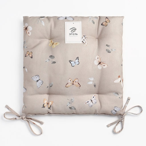 Подушка Этель Butterflies 42×42 см, 100% хл, рогожка 186 г/м²