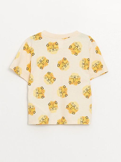 Bisiklet Yaka Bask?l? Erkek Bebek Ti??rt - Waikiki фото 2