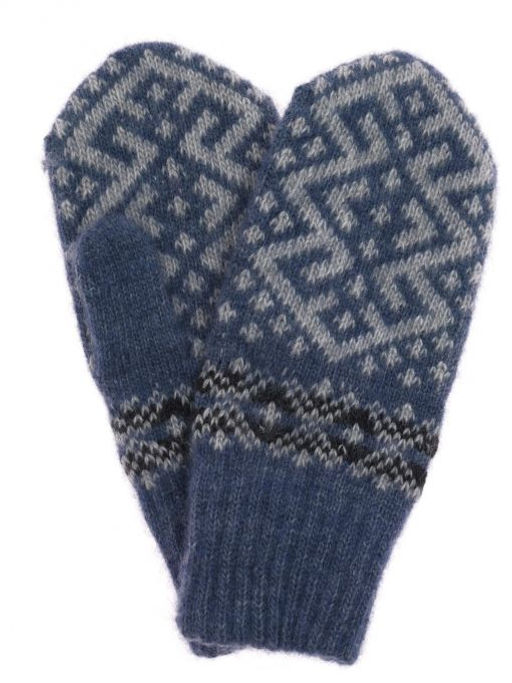 Варежки мужские "Ромб с орнаментом" ПП 4212-2